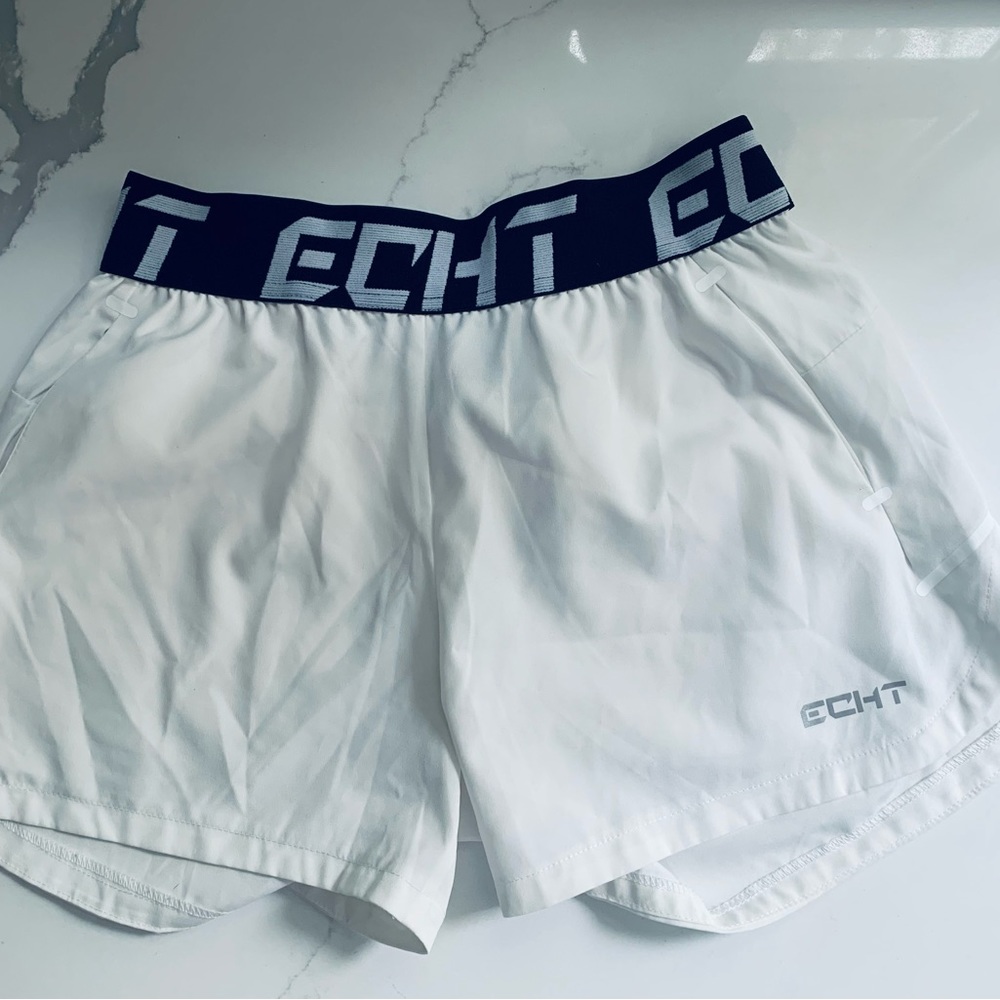 Echt White Athletic shorts